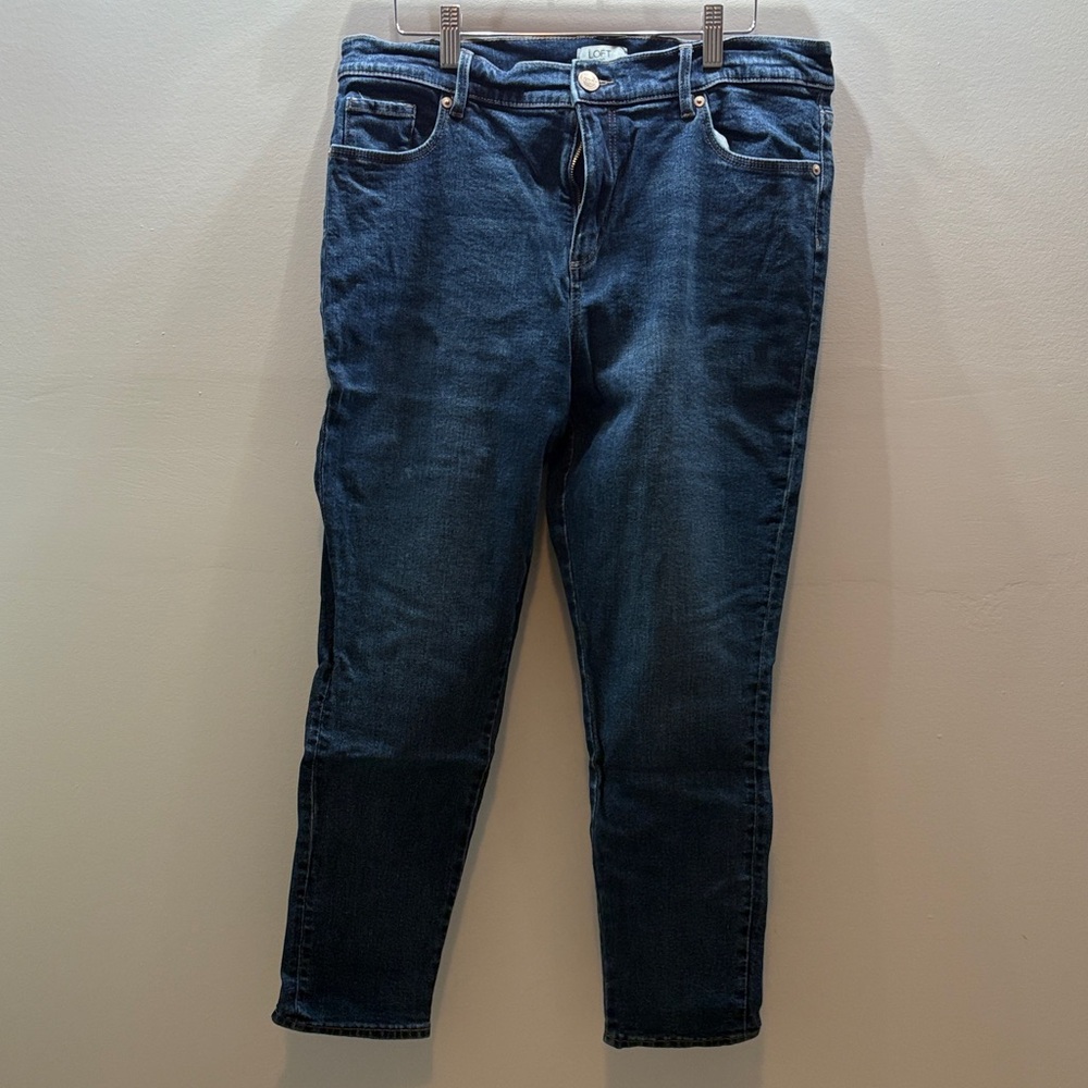 LOFT Dark Blue Ankle & Cropped Jeans